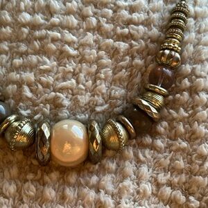 Vintage Gold Beaded Necklacece